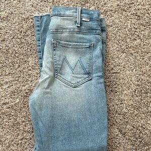 MOTHER The Hustler Ankle Fray size 28